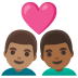 couple with heart, man, man, medium skin tone, medium-dark skin tone